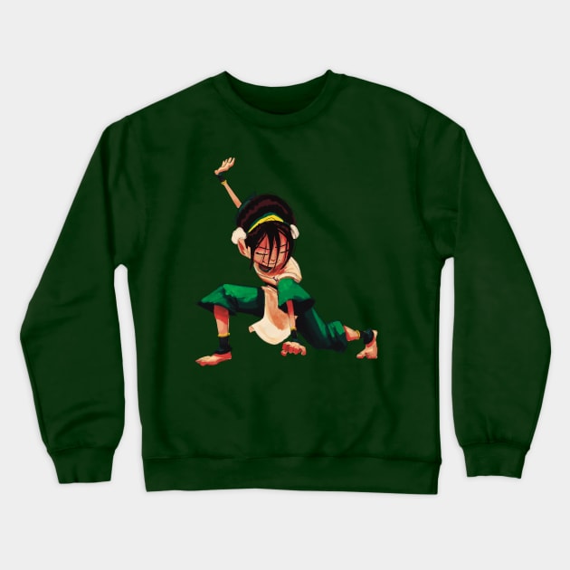 Toph Crewneck Sweatshirt by JoshNelsonArt